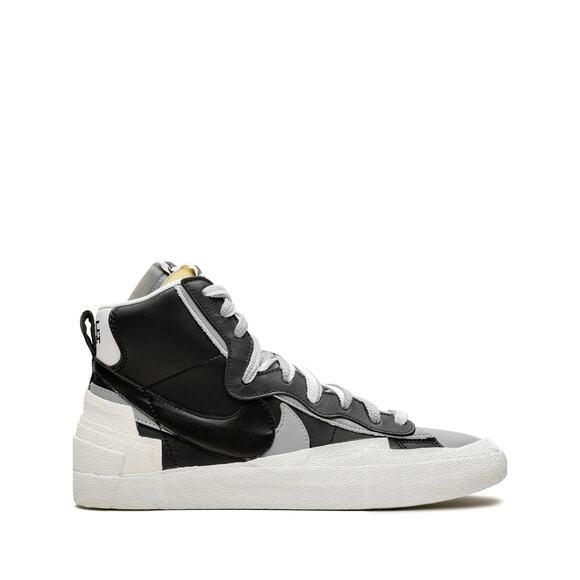 NIKE x SACAI Blazer Mid Black Grey Sneakers Sz 12 BV0072-002 main image 7